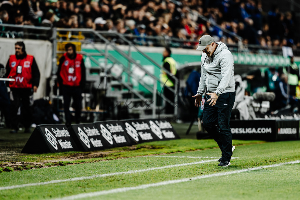 2. Bundesliga, Saison 2024/25, 7. Spieltag: SC Preußen Münster - FC Schalke 04 | Münster, 28.09.2024: 2. Bundesliga, 7. Spieltag, SC Preußen Münster gegen FC Schalke 04 im LVM-Preußenstadion in Münster. Foto: sportfotografie.ms | Markus Paletta - Realisiert mit Pictrs.com