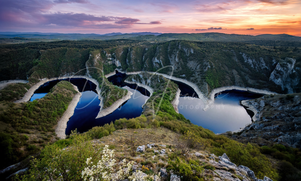 Uvac | Der Uvac Canyon nach dem Sonnenuntergang