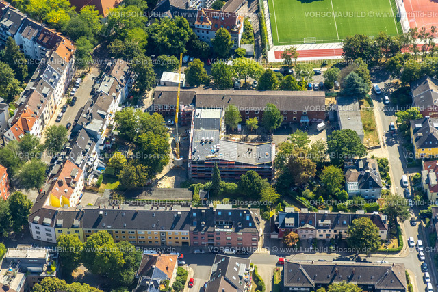 Essen220807143 | Luftbild, Andreasschule, Essen-Rüttenscheid, Essen, Ruhrgebiet, Nordrhein-Westfalen, Deutschland