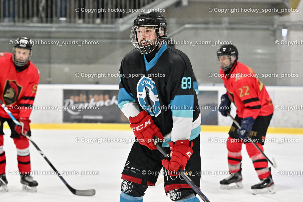Lendhafen Seelöwen vs. Spartans Althofen | #88 Katnik Sebastian Lendhafen Seelöwen, Lendhafen Seelöwen vs. Spartans Althofen, Lendhafen Seelöwen vs. Spartans Althofen am 14.02.2025 in Ferlach (HTC Eishalle Ferlach), Austria, (Photo by Bernd Stefan)