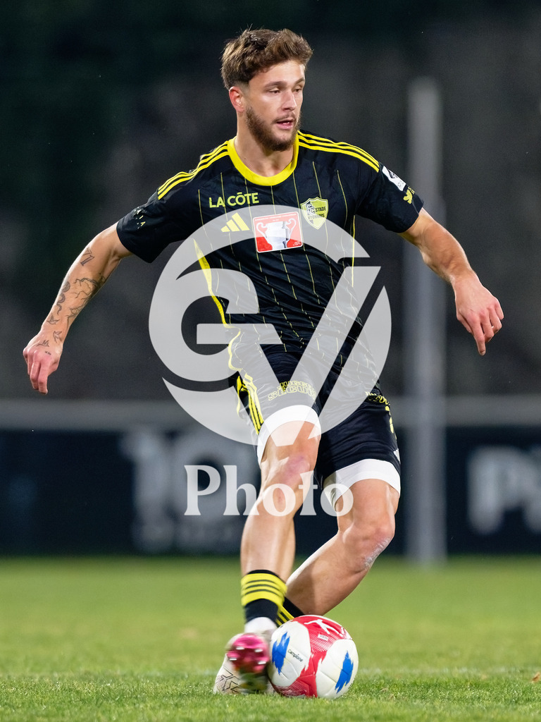 Coupe Suisse - 1/8 de finale - FC Stade Nyonnais v Neuchatel Xamax |  during the Coupe Suisse - 1/8 de finale match between FC Stade Nyonnais and Neuchatel Xamax at Centre sportif de Colovray in Nyon, Switzerland