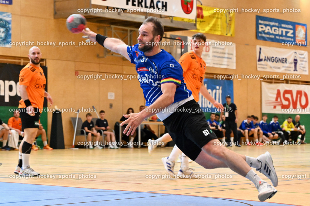 SC Ferlach vs. HSG Holding Graz | #57 LEBAN Patrik SC Ferlach, SC Ferlach vs. HSG Holding Graz, SC Ferlach vs. HSG Holding Graz am 24.05.2025 in Ferlach (Ballspielhalle Ferlach), Austria, (Photo by Bernd Stefan)