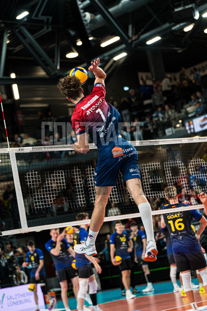 Volleyball I Herren I Saison 2025/2026 I Volleyball Bundesliga I 2. Spieltag I SVG Lüneburg - cerebricks Volley Goats Mitteldeutschland | CONTRAST ZERØ MEDIA - Realisiert mit Pictrs.com