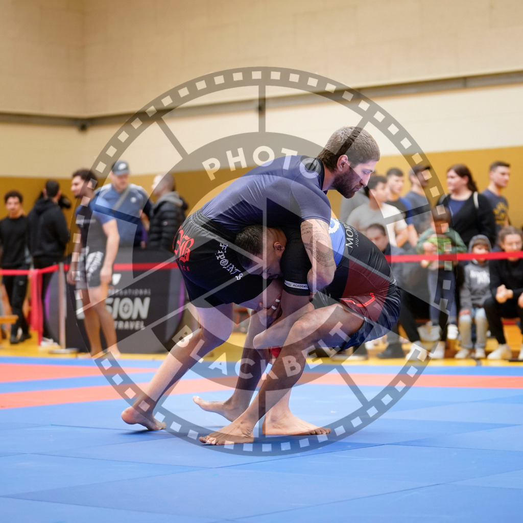 20240203PBB08047 | Fighters compete during the Brazilian Jiu-Jitsu Championship of the AJP Tour in Maintal by Frankfurt am Main, Germany, on February 2, 2024.