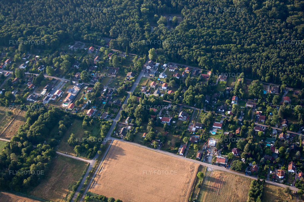 Luftbild: Im Lustigjagen im Ortsteil Iggelheim in Böhl-Iggelheim im Bundesland Rheinland-Pfalz in Deutschland. Foto: IMG_69587.jpg vom 04.07.2014 durch Werner Riehm/FLY-FOTO.de