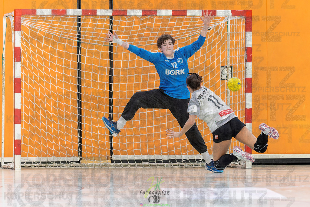 Jugendbundesliga wJA, Pokalrunde, HSG Kleenheim/Langgöns - Frisch Auf Göppingen | Jugendbundesliga wJA, Pokalrunde, HSG Kleenheim/Langgöns - Frisch Auf Göppingen am 28.02.2026 in Oberkleen (Weidig-Halle)Photo © 2026 - Jörg Heinrich - Realisiert mit Pictrs.com