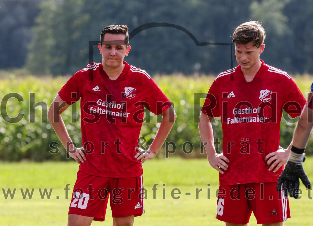 2023-09-17_082_DJK_Ottenhofen_gegen_FC_Finsing_II | Ottenhofen, Deutschland, 17.09.2023:
Fußball, Kreisklasse 2023 / 2024, 7. Spieltag, DJK Ottenhofen gegen FC Finsing II, Endergebnis: 3:0

Manuel Hierstetter (FC Finsing, #20), Maximilian Eberhardtg (FC Finsing, #6)

Foto: Christian Riedel / fotografie-riedel.net