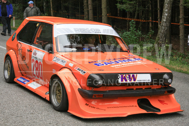 International Hill Climb Esthofen – St. Agatha 2008    | Race car action at the International Hill Climb Esthofen – St. Agatha, held on September 20–21, 2008, in Upper Austria. The image shows EBENHOEH Silvia (VW Polo), 280.     