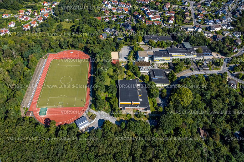 Ennepetal240814257 | Luftbild, Dorma Sportpark Fußballstadion und Leichtathletikstadion, Reichenbach-Gymnasium an der Peddinghausstraße, Altenvoerde, Ennepetal, Ruhrgebiet, Nordrhein-Westfalen, Deutschland