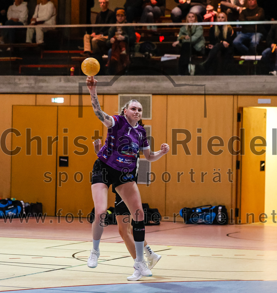 2024-01-27_043_SpVgg_Altenerding_gegen_HSG_Schwab-kirchen | Erding, Deutschland, 27.01.2024:
Handball, Bezirksoberliga Frauen Altbayern 2023 / 2024, 12. Spieltag, SpVgg Altenerding gegen HSG Schwab/kirchen, Endergebnis: 39:28

Lena Marie Becker (SpVgg Altenerding, #7)

Foto: Christian Riedel / fotografie-riedel.net