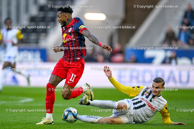 AUT, Admiral Bundesliga, LASK Linz vs FC Red Bull Salzburg | 09.03.2024, Raiffeisen Arena Linz, AUT, Admiral Bundesliga, LASK Linz vs FC Red Bull Salzburg, im Bild Philipp Ziereis (Lask) vs Fernando dos Santos Pedro (RBS)


// Admiral Bundesliga Match between LASK Linz and FC Red Bull Salzburg in Linz, Austria on 2024/03/09
