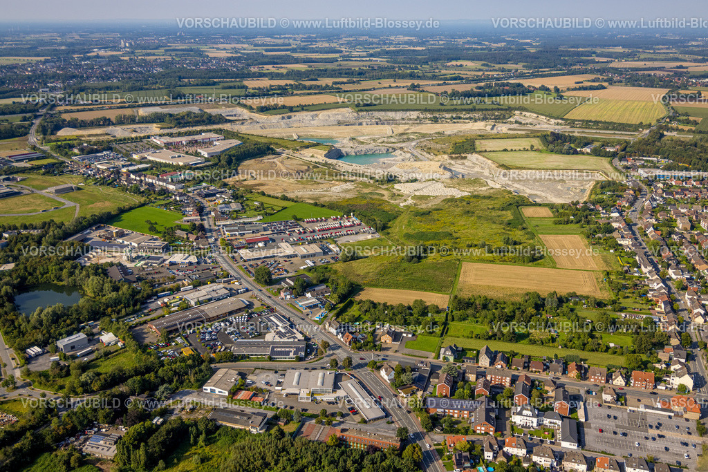 Beckum230804745 | Luftbild, Holcim Steinbruch, Gewerbepark Grüner Weg, Beckum, Münsterland, Nordrhein-Westfalen, Deutschland