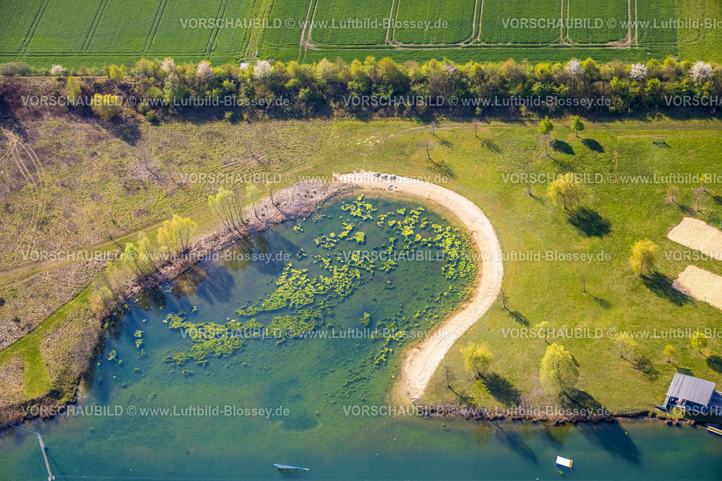 Hamm260400159Uentrop | Luftbild, Haarener Baggersee mit Wasserski Hamm Anlage Seebad, Uentrop, Hamm, Ruhrgebiet, Nordrhein-Westfalen, Deutschland