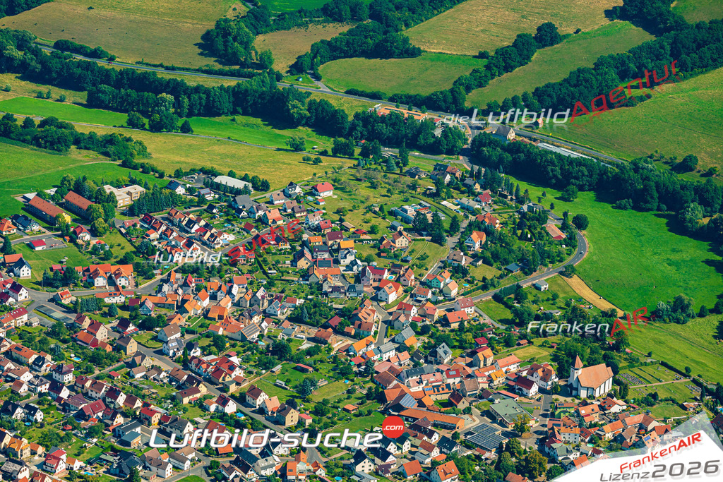 Luftaufnahme Völkershausen Vacha - Die Luftaufnahme wurde 2025 vom UL-Flugzeug heraus erstellt ( ohne Drohne ) - Hochauflösende Luftaufnahme - für professionelle Ausdrucke geeignet. Die Geschenkidee !Mit Lizenz und Bildrechte bestellbar