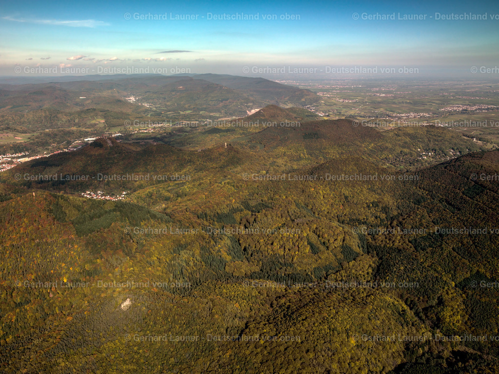 2499316 | Blick über den Pfälzerwald von Bindersbach in Richtung Norden