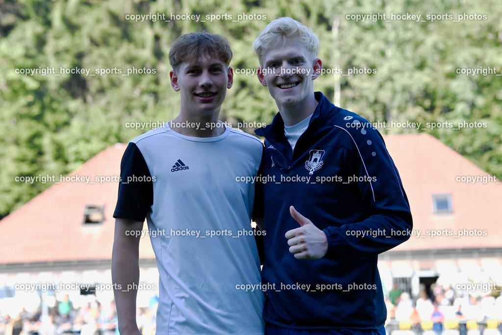 ATUS Velden vs. ASKÖ Köttmannsdorf 7.10.2023 | #77 Male David ATUS Velden, #14 Confidence Eboigbe Osawe Köttmannsdorf, ATUS Velden vs. ASKÖ Köttmannsdorf 7.10.2023, ATUS Velden vs. ASKÖ Köttmannsdorf am 07.10.2023 in Velden (Wald Arena Velden), Austria, (Photo by Bernd Stefan)