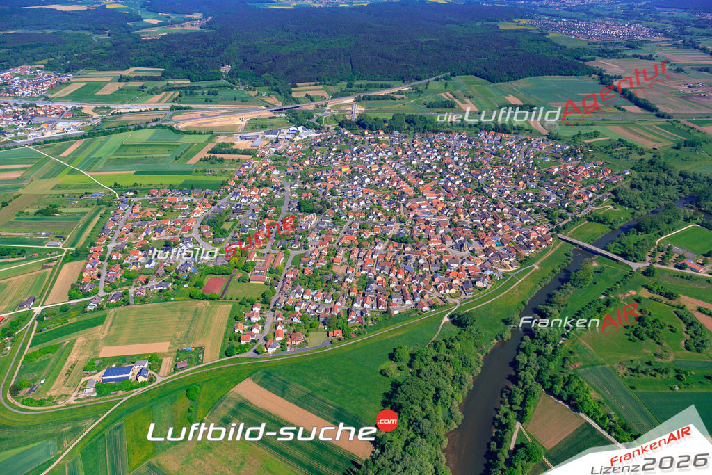 Das Luftbild der Stadt Kemmern wurde 2018 vom Flugzeug heraus erstellt (keine Drohne) Aufnahmehöhe ca.400 Meter- hohe Auflösung für beste Druck-Qualität