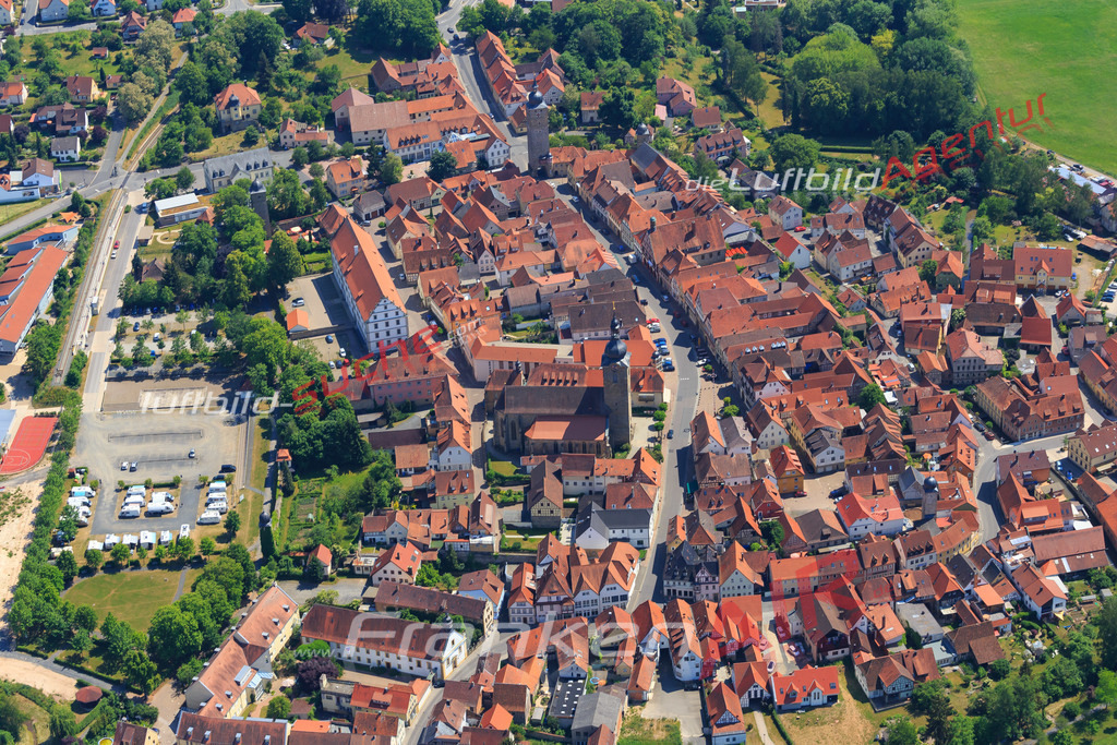 Luftbild von  Ebern - Luftaufnahme wurde 2015 von https://frankenair.de mittels Flugzeug (keine Drohne) erstellt - die Geschenkidee