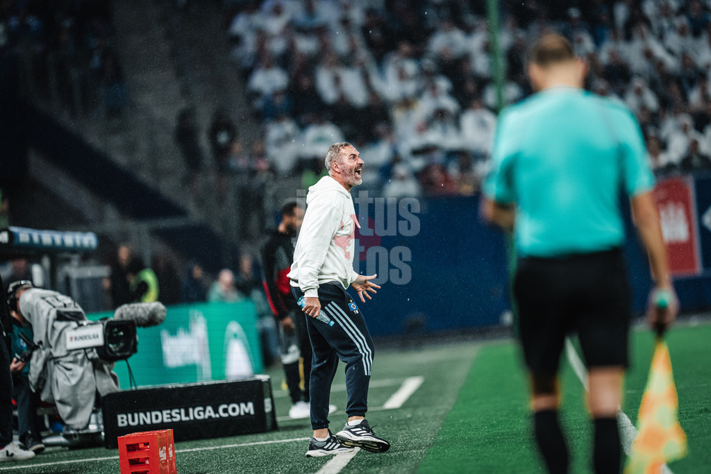 Fußball | Männer | Saison 2023/2024 | 2. Fußball-Bundesliga | Hamburger SV vs. Fortuna Düsseldorf | 29.09.2023 | Trainer Tim Walter (HSV) wütend