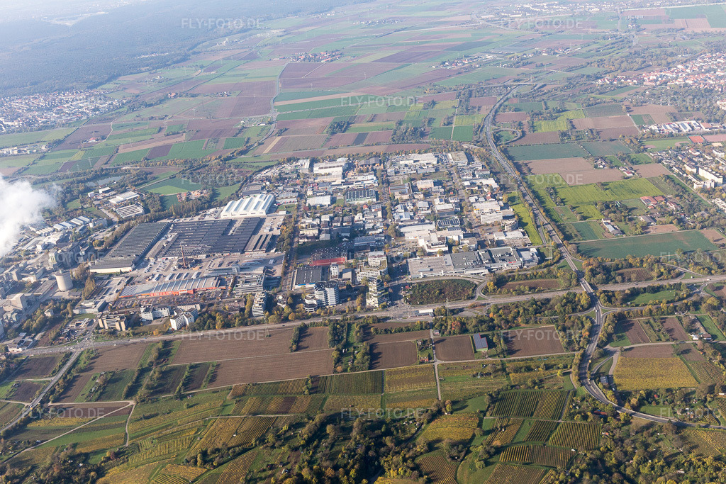 Luftbild: Rohrbach-Süd, Gewerbegebiet im Ortsteil Rohrbach in Heidelberg im Bundesland Baden-Württemberg in Deutschland. Foto: IMG_104145.jpg vom 31.10.2017 durch Werner Riehm/FLY-FOTO.de