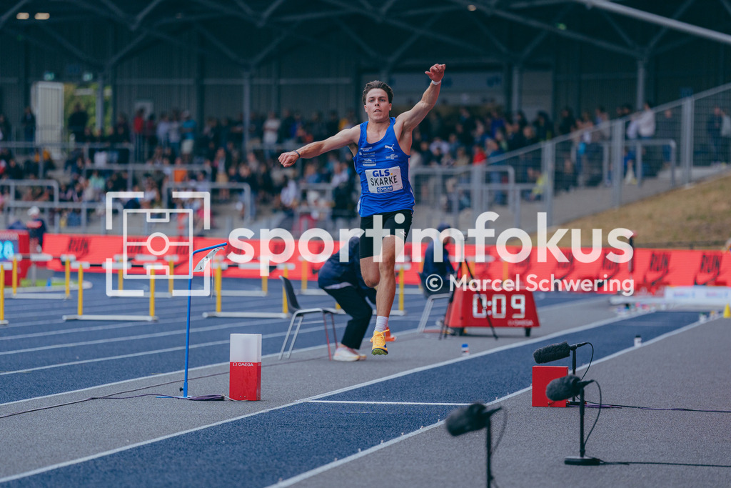 Deutsche Meisterschaften der Frauen und Männer 2026 | Maximilian Skarke, LAC Erdgas Chemnitz, Dreisprung,Deutsche Meisterschaften der Frauen und Männer 2026, Lohrheidestadion Bochum-Wattenscheid, 26.07.2026. Foto: Marcel Schwering / sportimfokus - Realisiert mit Pictrs.com