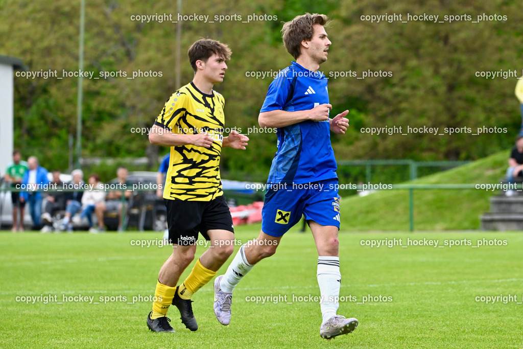 FC Faakersee vs. URC Thal Assling | #7 Felix Michael Bachlechner FC Faakersee, #7 Florian Michael Huber URC Thal Assling, FC Faakersee vs. URC Thal Assling, FC Faakersee vs. URC Thal Assling am 04.05.2025 in Finkenstein (Sportplatz Finkenstein), Austria, (Photo by Bernd Stefan)