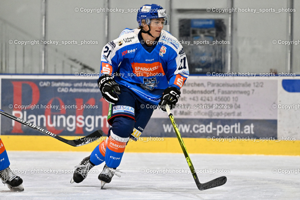 ESC Steindorf Sparkasse Feldkirchen Shooting | #21 Walder Patrik, ESC Steindorf Sparkasse Feldkirchen Shooting, ESC Steindorf Sparkasse Feldkirchen Shooting am 24.10.2025 in Steindorf (Ossiachersee Halle), Austria, (Photo by Bernd Stefan)