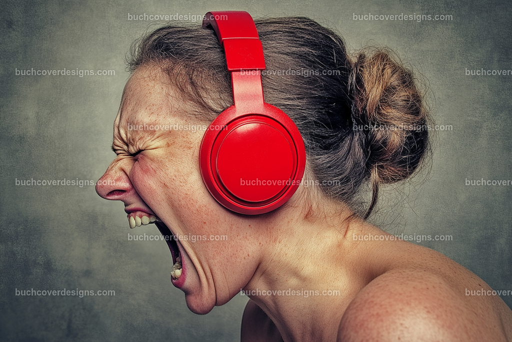 Gesicht einer Frau mit Kopfhörer (47) | old angry screaming woman with red headphone --chaos 5 --ar 3:2 --raw --stylize 50 --weird 100 --v 6.1 Job ID: 8795e369-45f3-4bc2-a164-fdd6b3a15384