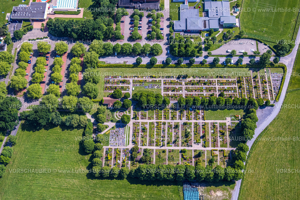 Hamm220504113 | Luftbild, Friedhof Berge in Rhynern, Hamm, Ruhrgebiet, Nordrhein-Westfalen, Deutschland