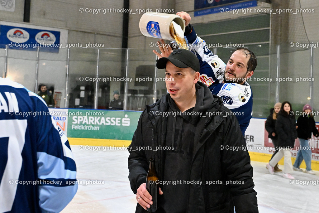 ESC Steindorf vs. EHC Althofen 8.3.2024 | ESC Steindorf vs. EHC Althofen 8.3.2024, ESC Steindorf vs. EHC Althofen Meisterfeier am 08.03.2024 in Steindorf (Ossiachersee Halle), Austria, (Photo by Bernd Stefan)