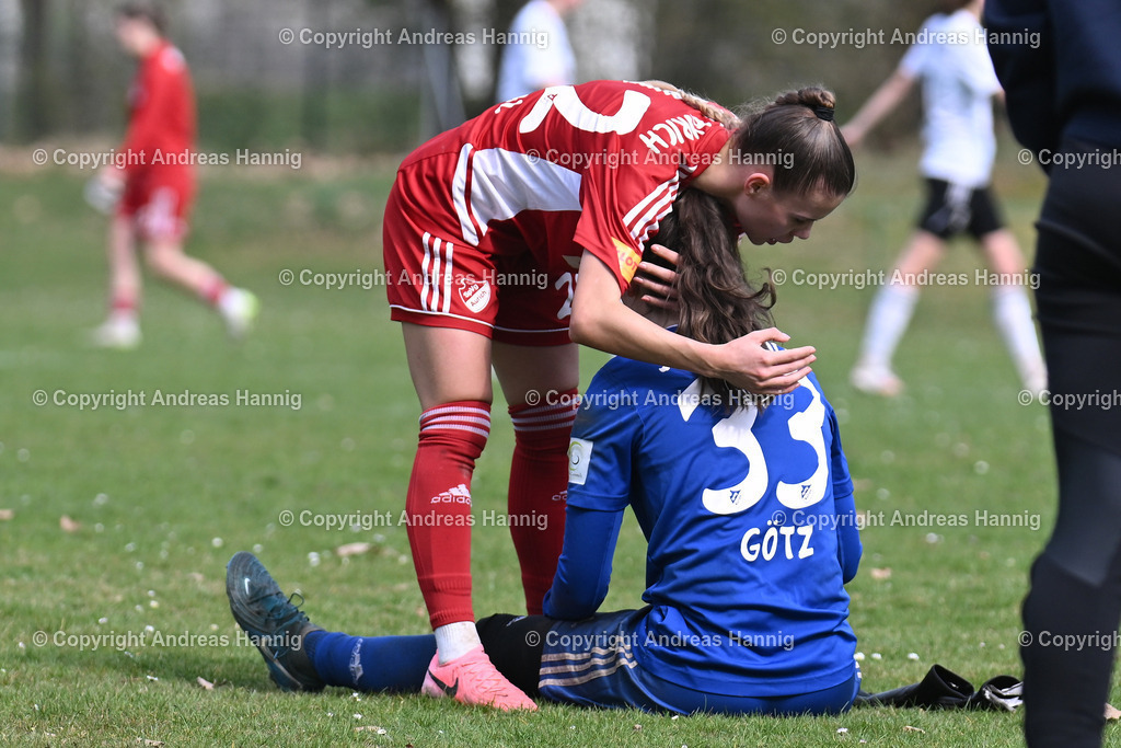 Fußball I Frauen I Saison 2024-25 I Oberliga I FC Jesteburg-Bendestorf - SpVg Aurich Frauen I 13.4.2025 | a-hannig - Realisiert mit Pictrs.com