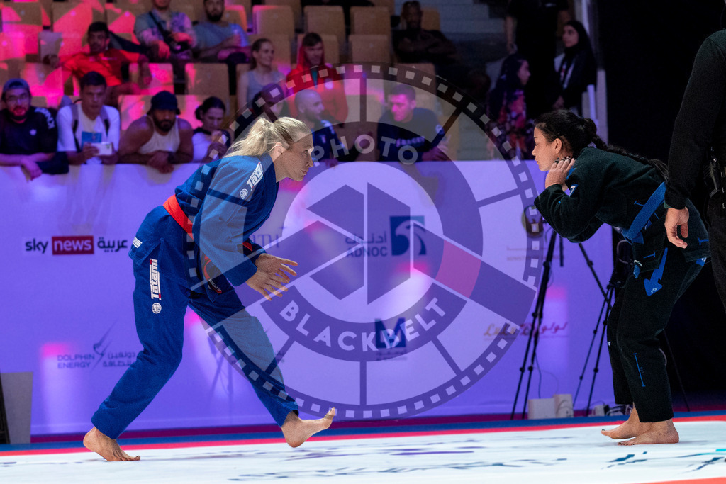 20231106PBB3132 | Fighters compete during the AJP World Master Championship in the Mubadala Arena in Abu Dhabi, Arab United Emirates, on November 6, 2023.