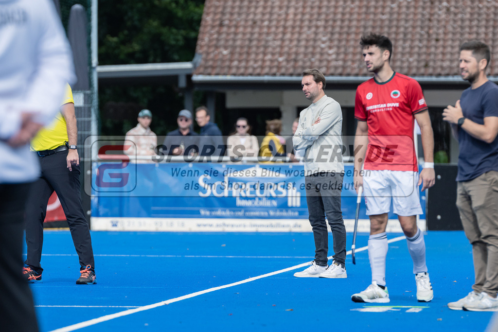 HK_20230923_104404 | 1. Bundesliga Herren Crefelder HTC - TSV Mannheim am 23.9.2023 CHTC, Krefeld , Schmitz Johannes ( Trainer Crefelder HTC )