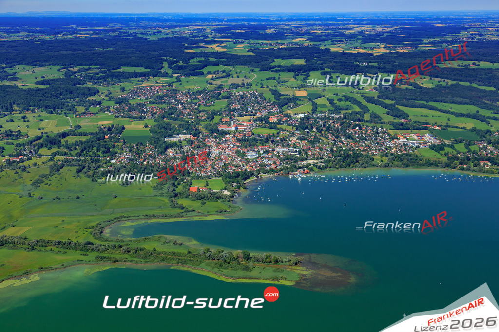 Luftbild von Suedufer Diessen-am-ammersee - Luftaufnahme wurde 2017 von https://frankenair.de mittels Flugzeug (keine Drohne) erstellt - die Geschenkidee