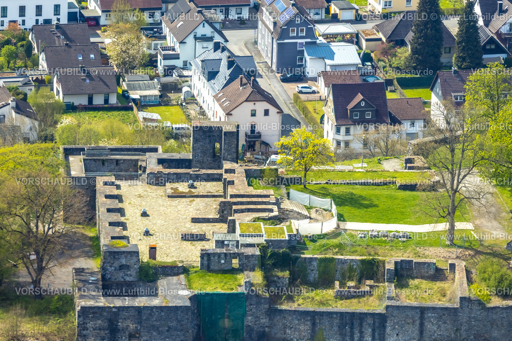Arnsberg260402648 | Luftbild, Schlossruine Arnsberg mit Absperrung, Obereimer, Arnsberg, Sauerland, Nordrhein-Westfalen, Deutschland