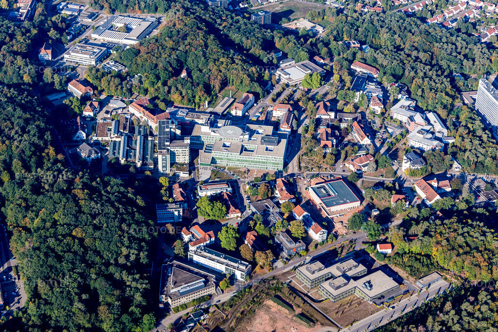Luftbild: Homburg, Uni-Klinikum des Saarlands in Homburg im Bundesland Saarland in Deutschland. Foto: IMG_111721.jpg vom 16.09.2018 durch Werner Riehm/FLY-FOTO.de
