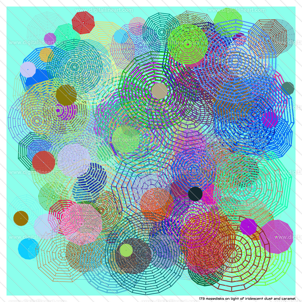 173-mazedisks-light-of-iridescent-dust-and-caramel | digitallineart - Realisiert mit Pictrs.com