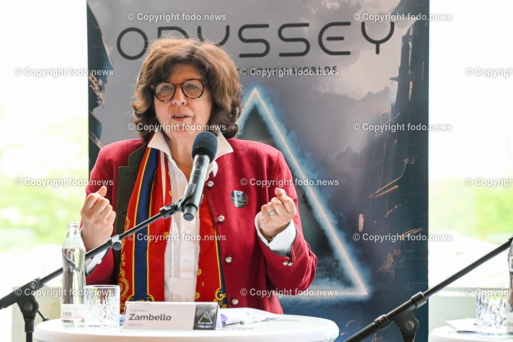 Pressekonferenz Brucknerhaus Linz - KLangwolke 2023_ Odyssey_ 16.05.2023-20 | 16.05.2023, Bruckner Linz, AUT, Pressekonferenz Brucknerhaus Linz - KLangwolke 2023, Odyssey, im Bild Francesca Zambello (Direction, Regisseurin)