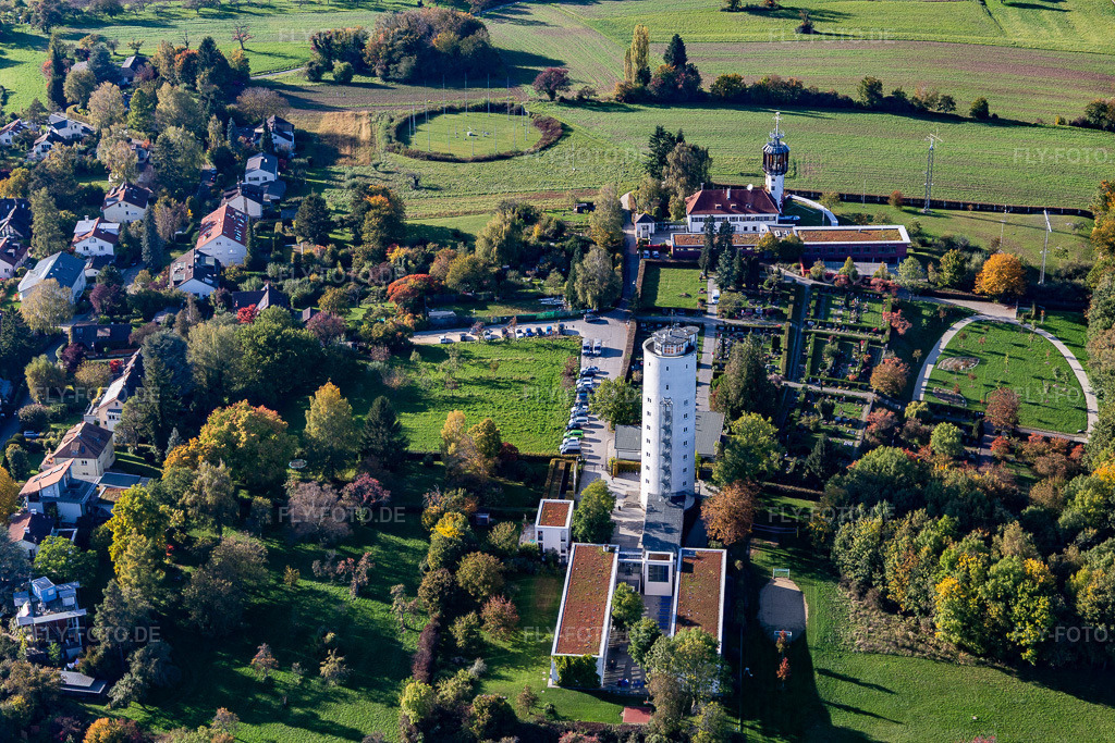 Luftbild: DJH Jugendherberge Otto-Moericke-Turm Konstanz im Ortsteil Allmannsdorf in Konstanz im Bundesland Baden-Württemberg in Deutschland. Foto: IMG_119349.jpg vom 14.10.2019 durch Werner Riehm/FLY-FOTO.de