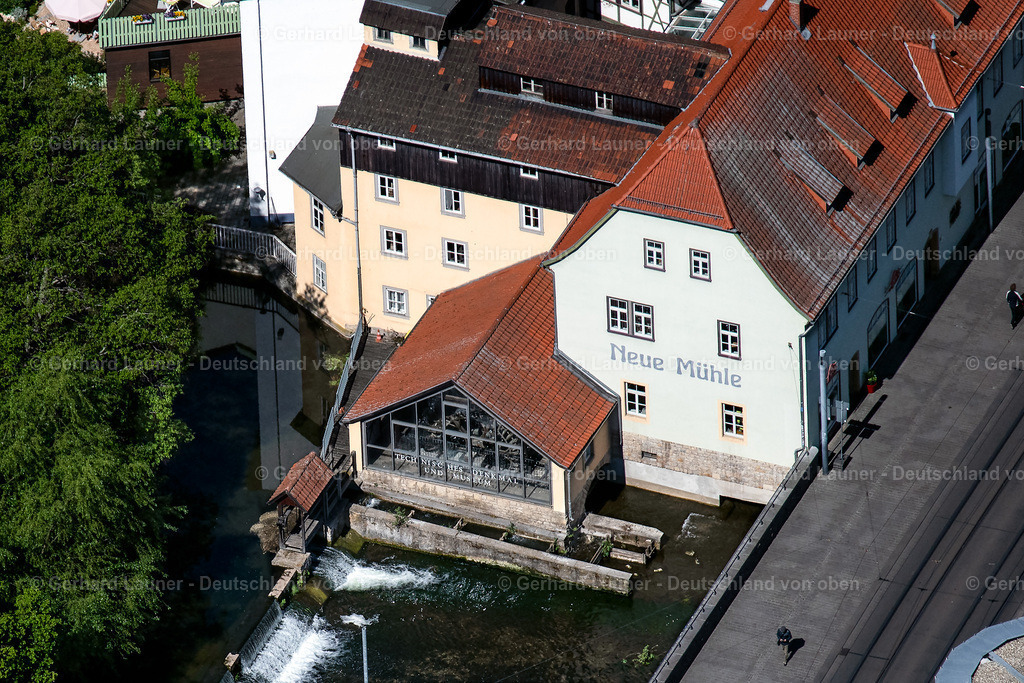 4026604 | ERFURT 07.05.2020 Museum- und Ausstellungs- Gebäude- Ensemble " Neue Mühle " an der Schössserbrücke im Ortsteil Altstadt in Erfurt im Bundesland Thüringen, Deutschland. Weiterführende Informationen bei: Landeshauptstadt Erfurt. // Museum building ensemble " Neue Muehle " on the Schoessserbruecke in the district Altstadt in Erfurt in the state Thuringia, Germany. Further information at: Landeshauptstadt Erfurt. Foto: Gerhard Launer