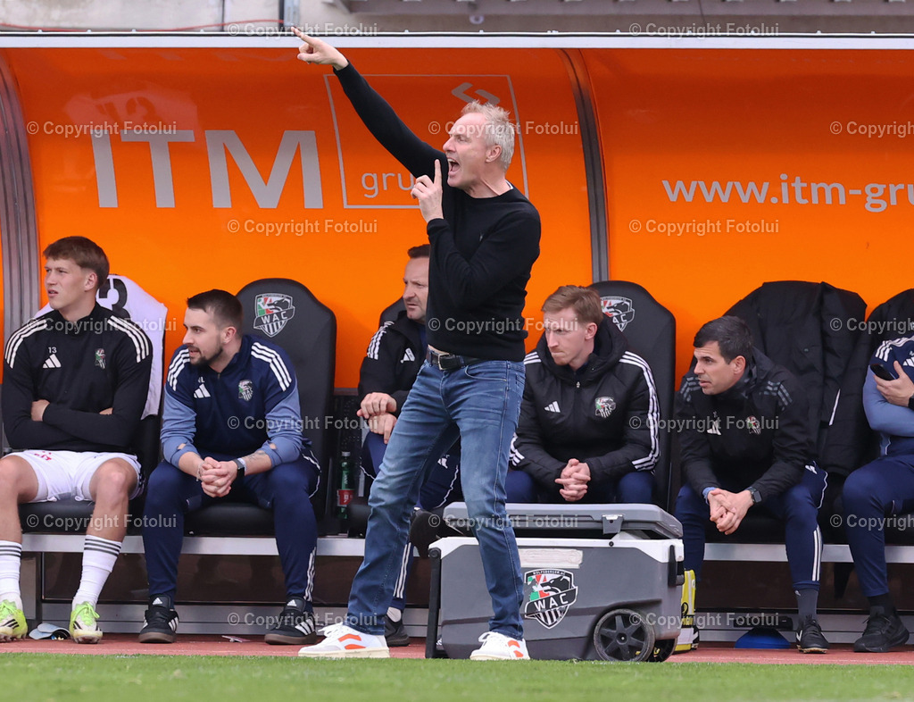 A_LUI_110426_13 | SPORT,FUSSBALL,ADMIRAL BUNDESLIGA  RZ PELLETS WAC-SV RIED 11.04.2026  IM BILD: THAOMAS SILBERBERGER (WAC) ) FOTO:FOTOLUI/MW