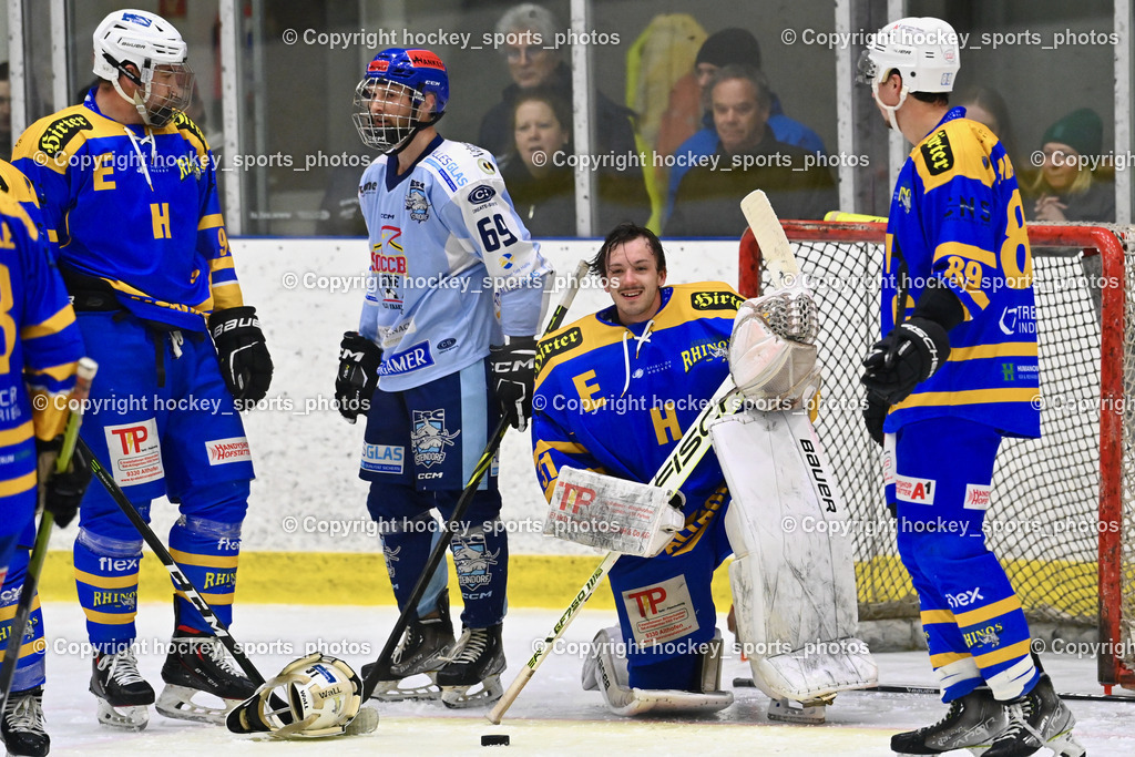 EHC Althofen vs. ESC Steindorf 6.3.2024 | #96 Kronlechner Christoph EHC Althofen, #69 Kreuzer Philipp ESC Steindorf, #31 Horn Fabian EHC Althofen, #89 Herrnegger Lucas EHC Althofen, EHC Althofen vs. ESC Steindorf 6.3.2024, EHC Althofen vs. ESC Steindorf am 06.03.2024 in Althofen (Stadthalle Althofen ), Austria, (Photo by Bernd Stefan)
