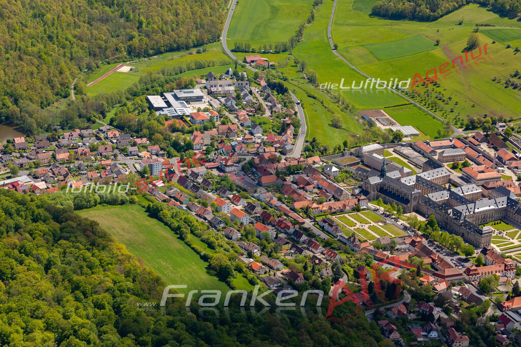 aktuelles Luftbild von  Ebrach  - Luftaufnahme wurde 2019 von https://frankenair.de mittels Flugzeug (keine Drohne) erstellt.
