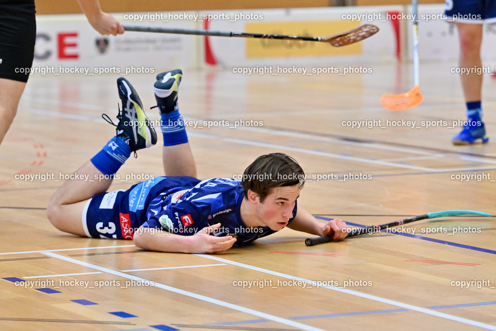 FBK Loka vs. VSV Unihockey | #37 Aleksander Bogataj VSV Unihockey, FBK Loka vs. VSV Unihockey, FBK Loka vs. VSV Unihockey am 23.03.2025 in Villach (Ballspielhalle St. Martin), Austria, (Photo by Bernd Stefan)