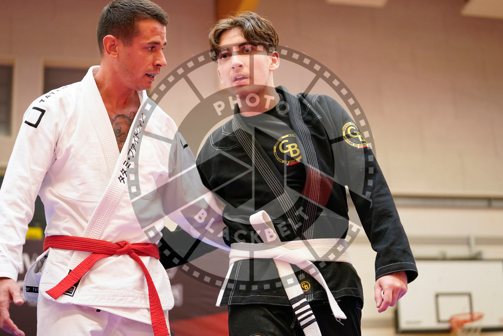 20240203PBB07434 | Fighters compete during the Brazilian Jiu-Jitsu Championship of the AJP Tour in Maintal by Frankfurt am Main, Germany, on February 2, 2024.