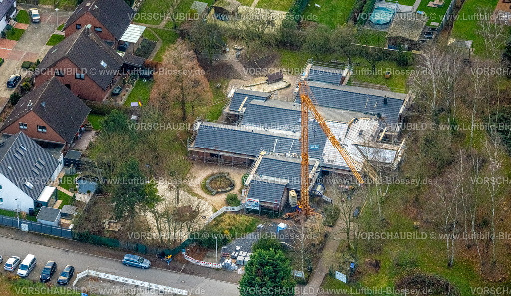 Hamm241201031 | Luftbild, Arche Noah Herringen Kita Baustelle, Stadtbezirk Herringen, Hamm, Ruhrgebiet, Nordrhein-Westfalen, Deutschland