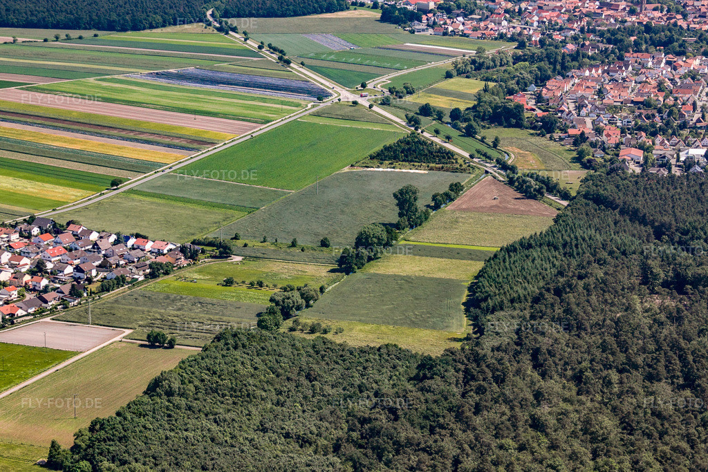 Luftbild: Erlenbachtal in Hatzenbühl im Bundesland Rheinland-Pfalz in Deutschland. Foto: IMG_18433.jpg vom 30.05.2009 durch Werner Riehm/FLY-FOTO.de