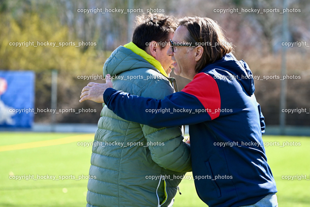SAK vs. Dellach Gail | Headcoach Dellach Gail Wolfgang Wilscher, Headcoach SAK Richard Huber, SAK vs. Dellach Gail, SAK vs. Dellach Gail am 22.03.2025 in Klagenfurt (Sportpark Welzenegg), Austria, (Photo by Bernd Stefan)