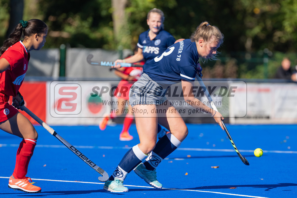 HK_20221009_100660 | 2. Bundesliga Damen Crefelder HTC - Hannover 78 am 9.10.2022 Crefelder HTC, Krefeld , Louise Mangold ( Hannover 78 #3 )