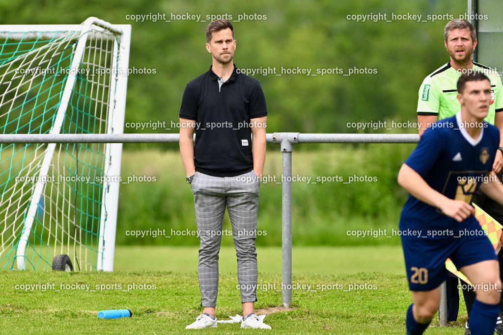 ATUS Velden vs. VST Völkermarkt | Headcoach ATUS Velden Marcel Günther Kuster, ATUS Velden vs. VST Völkermarkt, ATUS Velden vs. VST Völkermarkt am 30.05.2024 in St. Egyden (Sportpark St. Egyden), Austria, (Photo by Bernd Stefan)